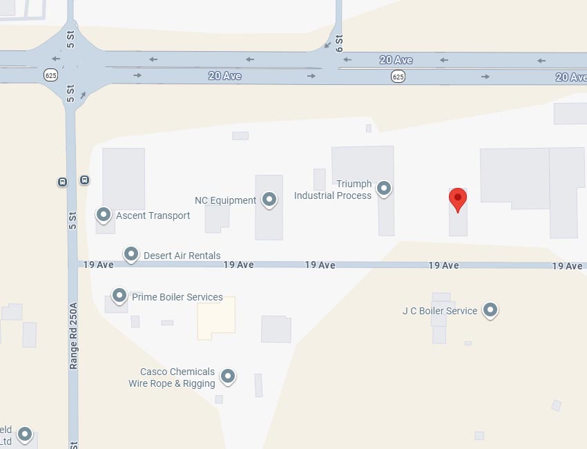 Contact Bert Baxter Transport Ltd. Leduc Branch Office Map